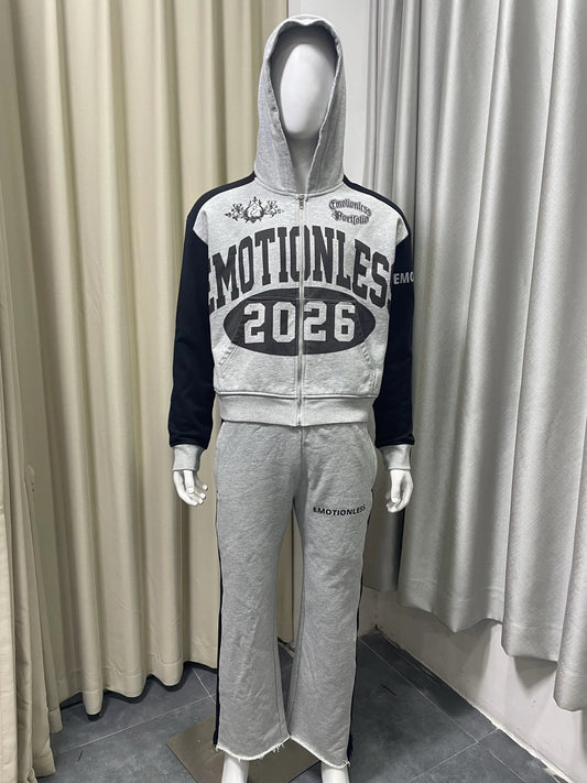 Grey Emotionless Sweatsuit